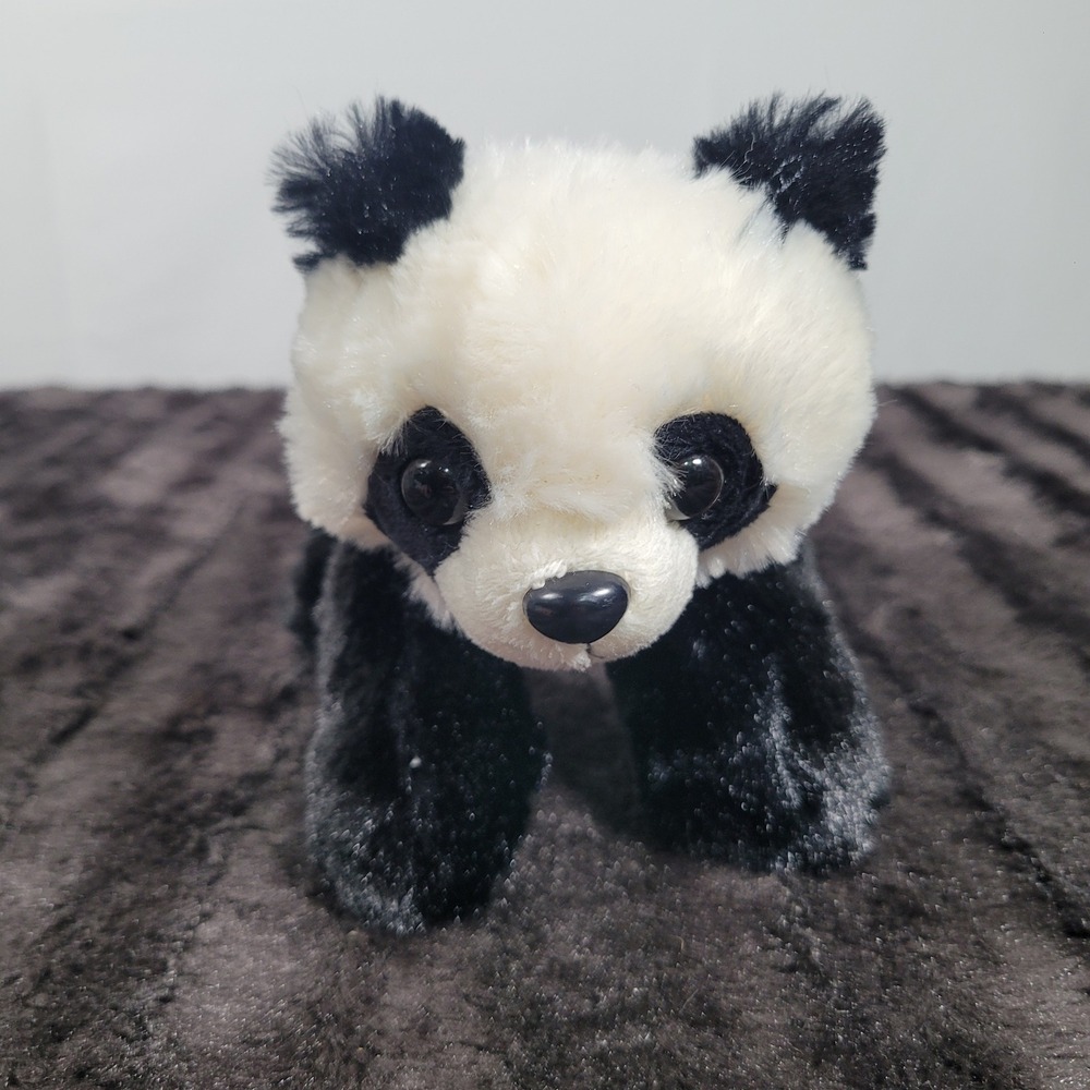 Wild Republic Panda Bear Plush Stuffed Animal Black White 8 Inch Standing Toy
